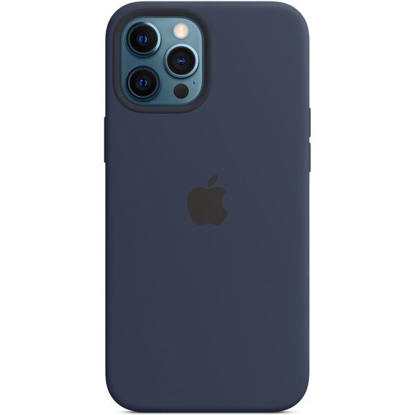 Apple silikonový kryt s MagSafe na iPhone 12 Pro Max námořnicky tmavomodrý