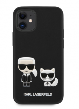 Karl Lagerfeld PU Karl &Choupette Kryt pro iPhone 12 mini 5.4 Black