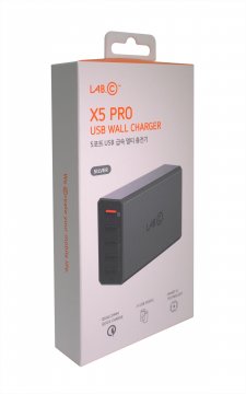LAB.C X5 Pro, 5Port USB Wall Charger – 5port nabíječka, silver