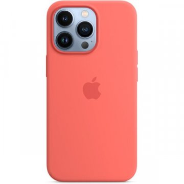 Apple silikonový kryt s MagSafe na iPhone 13 Pro pomelově růžový