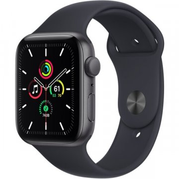 Apple Watch SE Cellular 40mm vesmírně šedé s černým sportovním řemínkem