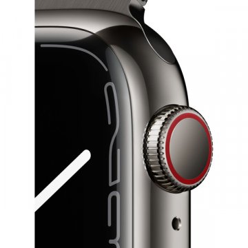 Apple Watch Series 7 Cellular 45mm grafitová ocel s grafitovým milánkým tahem