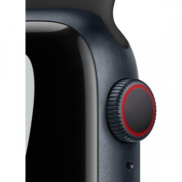 Apple Watch Series 7 Cellular 41mm Nike inkoustový hliník s antracitovým/černým sportovním řemínkem