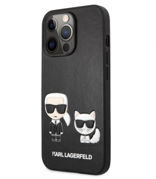 Karl Lagerfeld and Choupette PU Leather iPhone 13 Pro