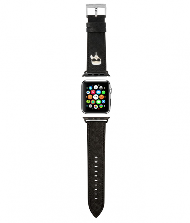 Karl Lagerfeld Karl Head PU řemínek pro Apple Watch 38/40/41mm Black