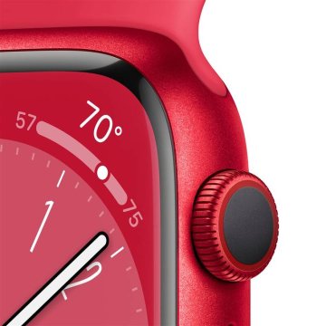 Apple Watch Series 8 Cellular 41mm PRODUCT(RED) červený hliník s červeným sportovním řemínkem