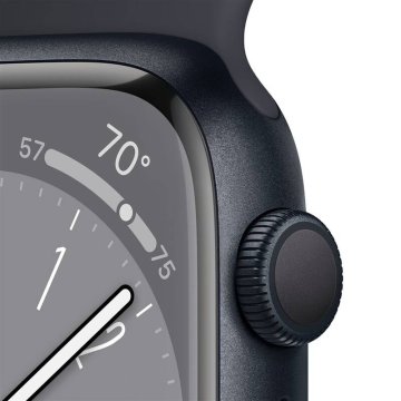 Apple Watch Series 8 GPS 45mm inkoustový hliník s inkoustovým sportovním řemínkem