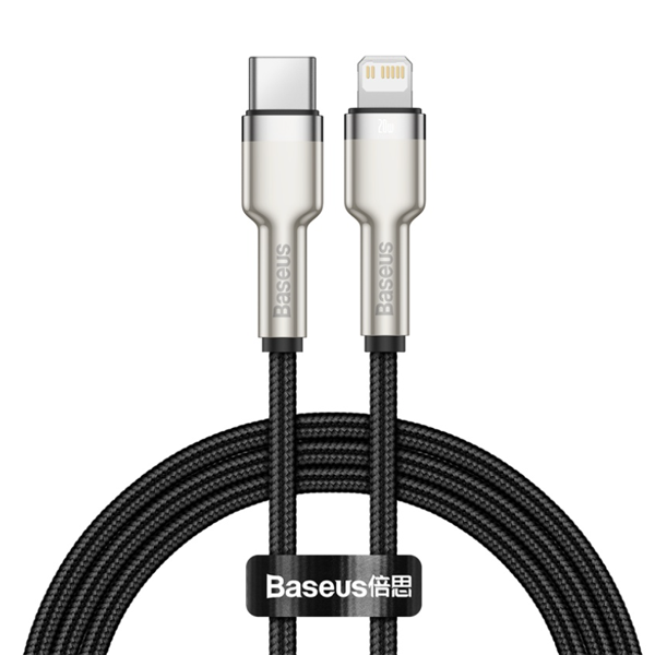 Baseus Cafule Series Metal Data Cable Type-C/Lightning PD 20W 1m Black
