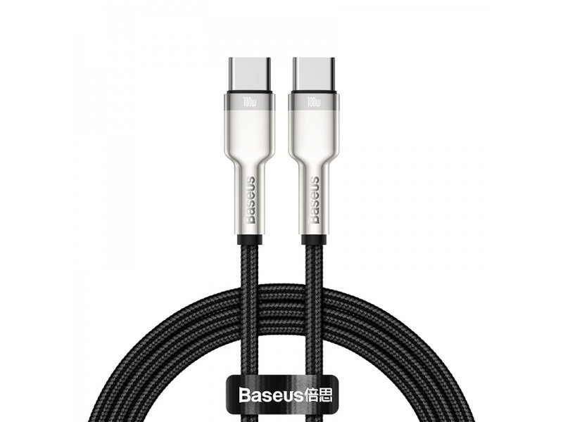 Baseus Cafule Series Metal Data kabel Type-C/Type-C 100W 1m černý