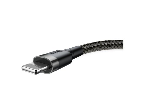 Baseus Cafule nabíjecí / datový kabel USB na Lightning 2,4A 1m, šedá-černá