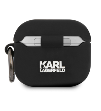 Karl Lagerfeld Choupette Head Silikonové pouzdro pro Airpods 3 černé