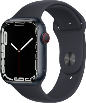 Apple Watch Series 7 LTE 45mm Černý hliník