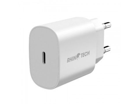 RhinoTech 25W nabíjecí adaptér USB-C PD bílý