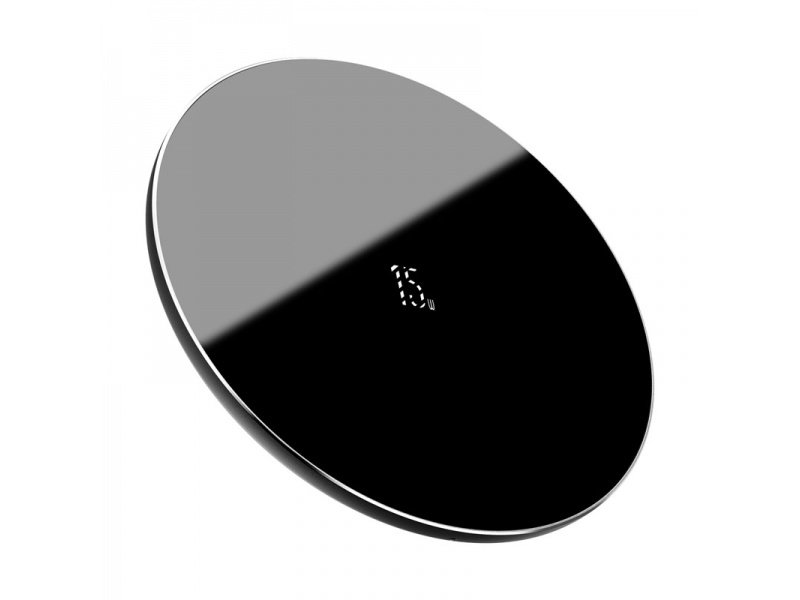 Baseus Simple bezdrátová nabíječka 15W (verze s Type-C konektorem) černá