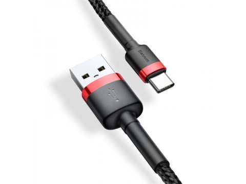 Baseus Cafule kabel  Type-C 2A 2M červeno/černý