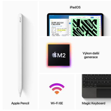 Apple iPad Pro 12,9" 128 GB Wi-Fi vesmírně šedý (2022)
