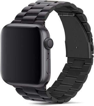 Kovový řemínek na Apple Watch 42/44/45/49mm černý