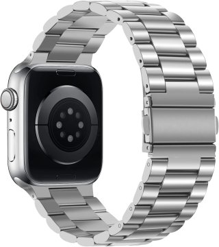 Kovový řemínek na Apple Watch 42/44/45/49mm stříbrný