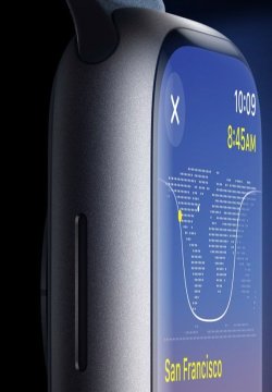 Apple Watch Series 9 GPS 45mm inkoustový hliník s temně inkoustovým sportovním řemínkem M/L