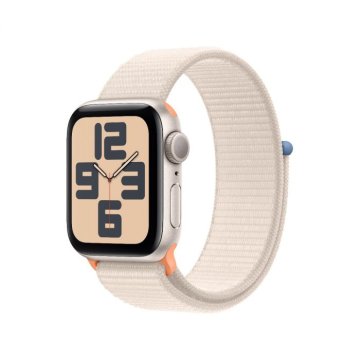 Apple Watch SE (2023) GPS 40mm hvězdně bílý hliník s provlékacím řemínkem