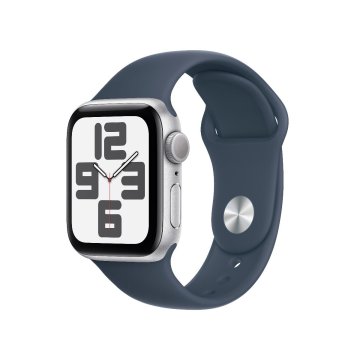 Apple Watch SE (2023) GPS 40mm stříbrný hliník s řemínkem S/M