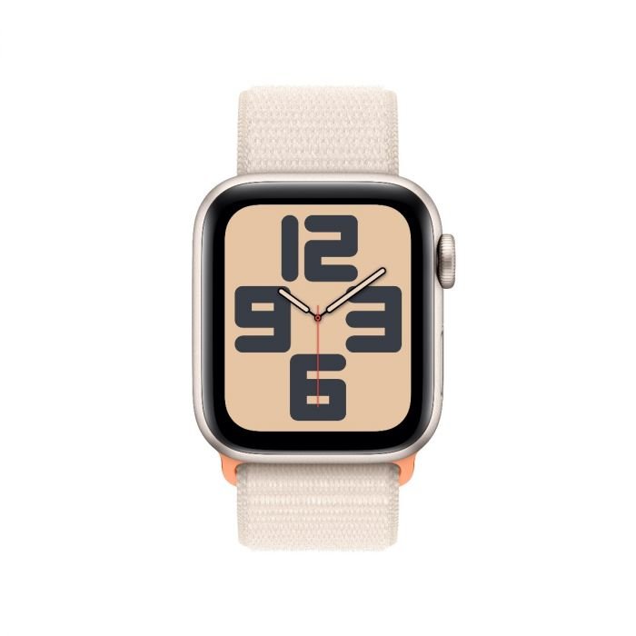 Apple Watch SE (2023) GPS 44mm hvězdně bílý hliník s provlékacím řemínkem