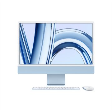 iMac 24" 4.5K displej, Apple M3 8jádrové CPU/8jádrové GPU/8GB/256GB SSD/CZ - modrý
