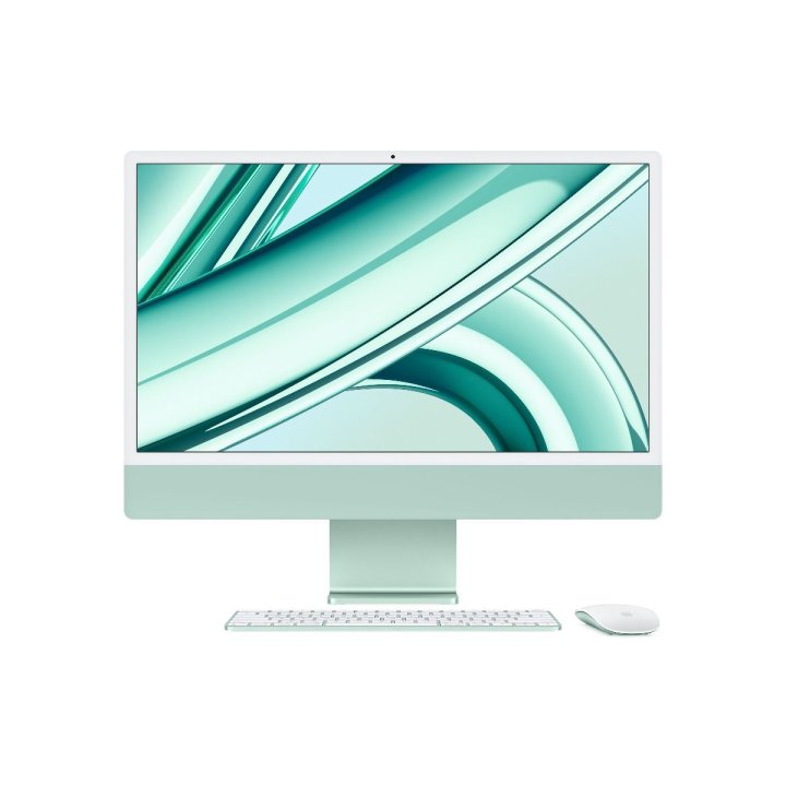 iMac 24" 4.5K displej, Apple M3 8jádrové CPU/8jádrové GPU/8GB/256GB SSD/CZ - zelený