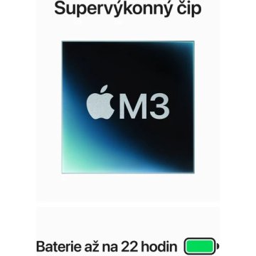 Apple MacBook Pro 14", M3, 8GB, 1TB, stříbrný