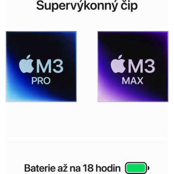 Apple MacBook Pro 14", M3 Pro, 18GB, 512GB, vesmírně černý