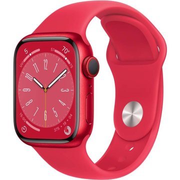 Apple Watch Series 8 GPS 41mm PRODUCT(RED) červený hliník s červeným sportovním řemínkem