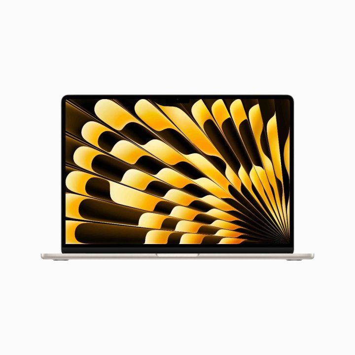 Apple MacBook Air 15,3" (2024) / M3 / 8x CPU / 10x GPU / 8GB / 256GB SSD, CZ - hvězdně bílý
