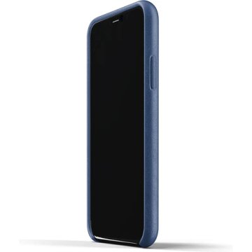 Mujjo obal pro iPhone 11 Pro, modrý s kapsou