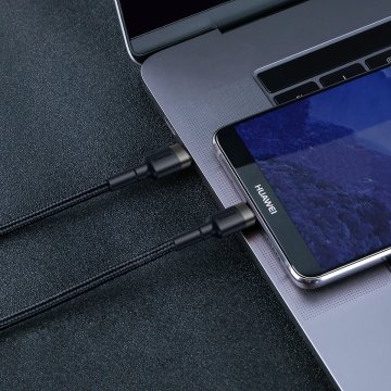 Baseus USB-C - USB-C nabíjecí kabel 2m šedočerný