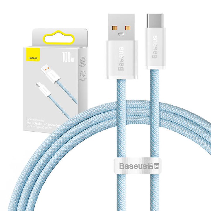 Baseus USB-A - USB-C nabíjecí kabel 100W 1m modrý