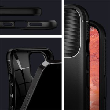 Spigen Rugged Armor, black - iPhone 12/Pro